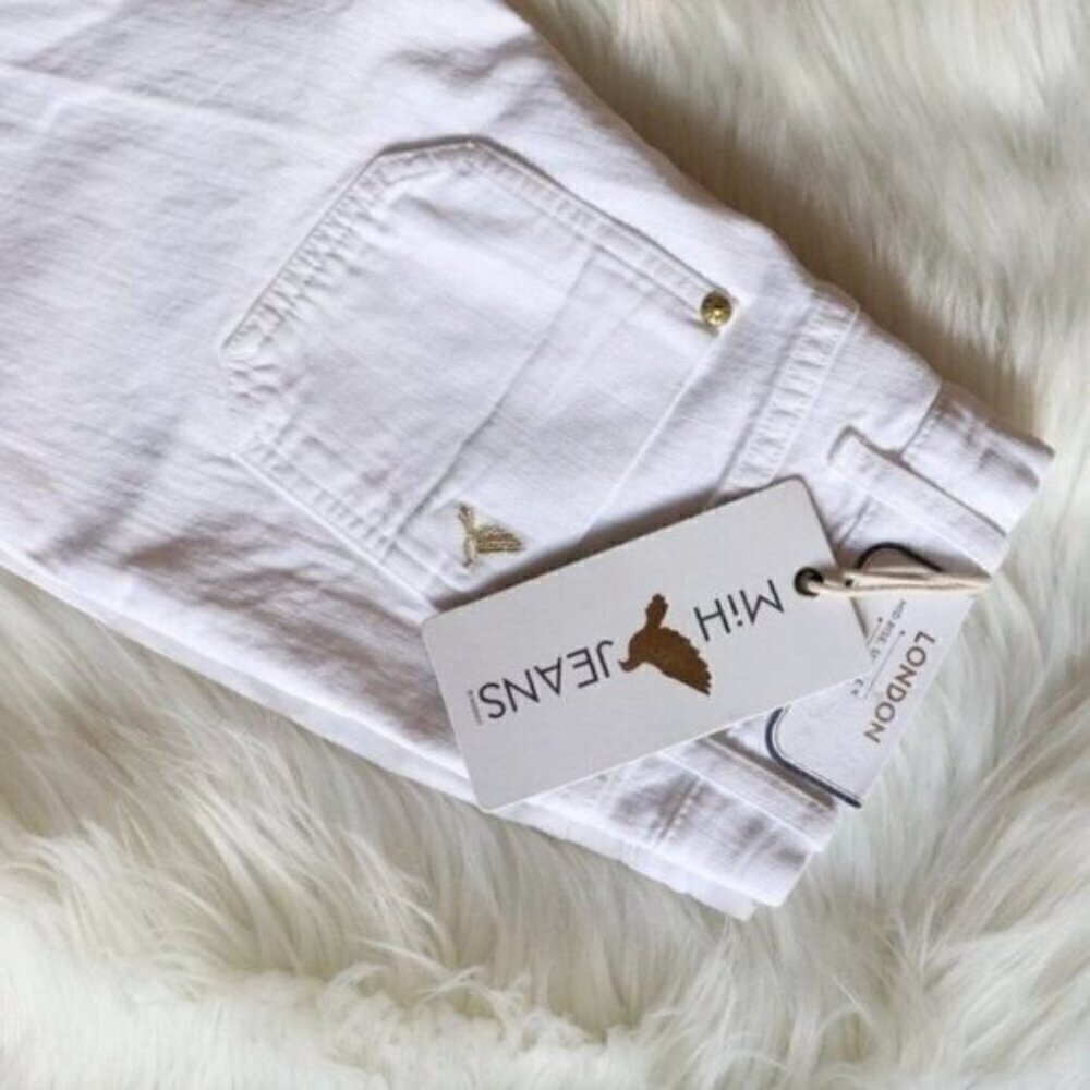 NWT Anthropologie M.i.H White Bootcut Jeans Size 25 - Picture 4 of 9